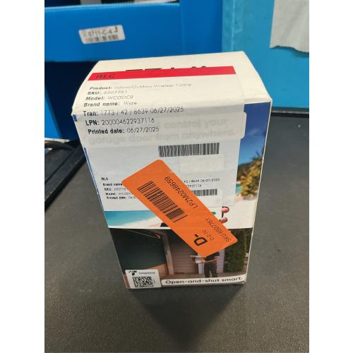 Wyze Smart Garage Door Opener w/built-in HD Video, Remotely Control Garage Door, 1080p HD Video w/Color Night Vision, Two-Way Audio