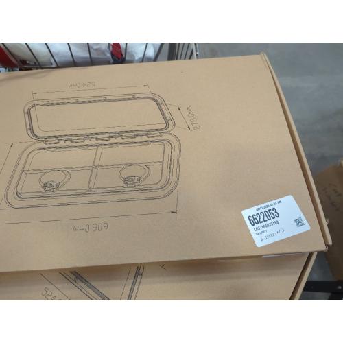 Amarine Made Boat Hatch 24 X 14, 180 Degree Lid Hinge Boat Deck Hatch, Marine Hatch with Non Slip Surface, Durable Construction Boat Access Hatch & Lid, Weatherproof and Easy to Install