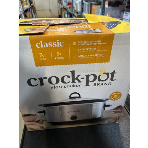 Crock-Pot® 7-Qt. Stainless Steel Manual Slow Cooker