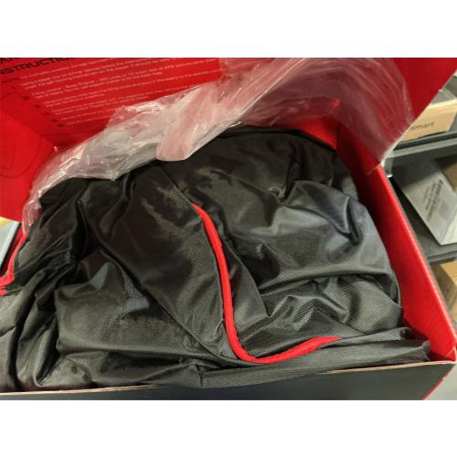 Throne Boss Gaming Bean Bag Chair for Kids with High Back – Floor Gaming Chair, Easy to Clean Oxford 420D Fabric, Large Side Pockets, Headphone Hanger – Cover ONLY Add 200 Liters Beans (Red)