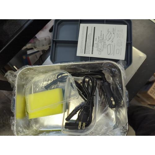 Annie & Mia Design Electric Lunch Box for Adults, 100w 3.5L 2-Layer Portable Food Warmer, Dual Mode 2.5L   1L Heated Lunch Box for Adults, Home/Car/Office/Truck Use, Lonchera Eléctrica Portátil