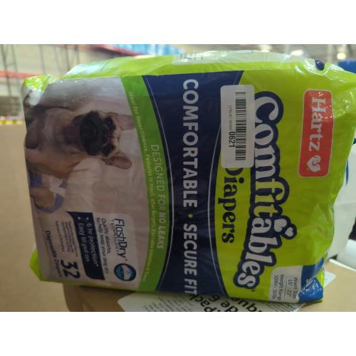 Hartz Disposable Dog Diapers for Female and Male Dogs or Puppies | Superior Leak Proof Protection | Size M | Pack of 32