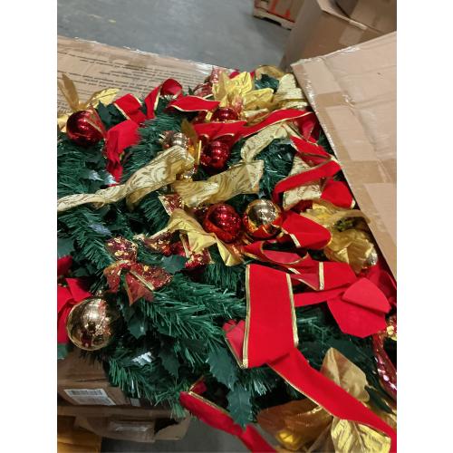 6.5 Ft Pop up Christmas Tree,Prelit 200 Warm White LED Lights,Opens Instantly,Fully Decorated,8 Lighting Modes & Timer,Fire-Resistant,Foldable,Collapsible Xmas Tree Outdoor Indoor Holiday Party Decor