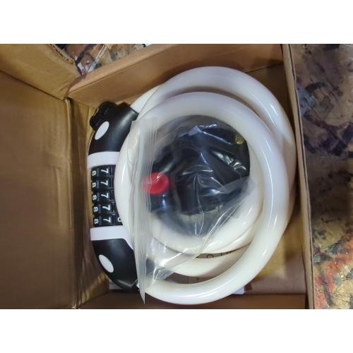 NDakter Bike Lock, 4/5.6 Feet Bicycle Cable, High Security 5 Digit Resettable Combination Coiling Bicycle Lock, Heavy Duty Anti Theft Cable with Mounting Bracket, 1/2 Inch Diameter (12mm)