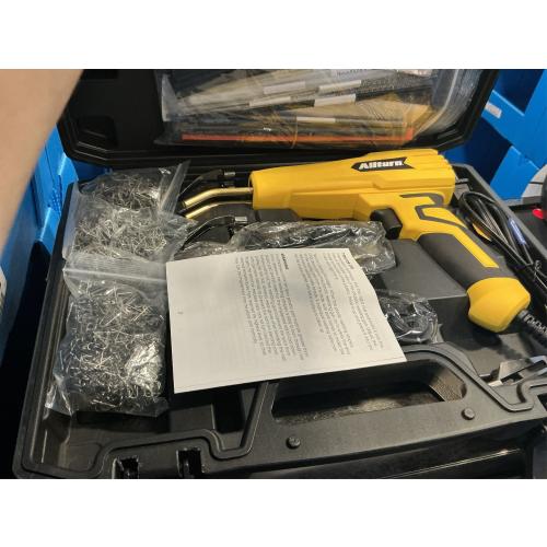 Allturn Plastic Welder, 2 in 1 Plastic Welding Kit, Hot Staples Weld Gun, Car Bumper Repair Kit for Most Plastics, Patent Number D970324(Yellow)
