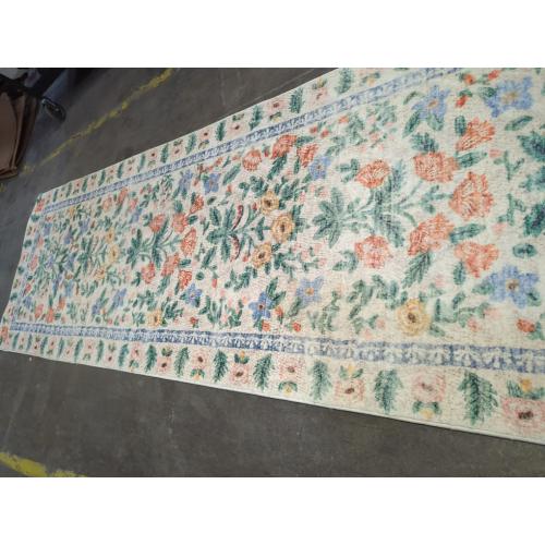 Loloi Rifle Paper Co. Eden Collection EDE-02 Mughal Garden Cream 2'-6 x 9'-6 Runner Rug feat. CloudPile™