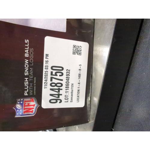 NFL Plush Snowballs with team logo