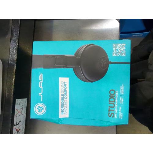 JLab Studio On-Ear Headphones, Black