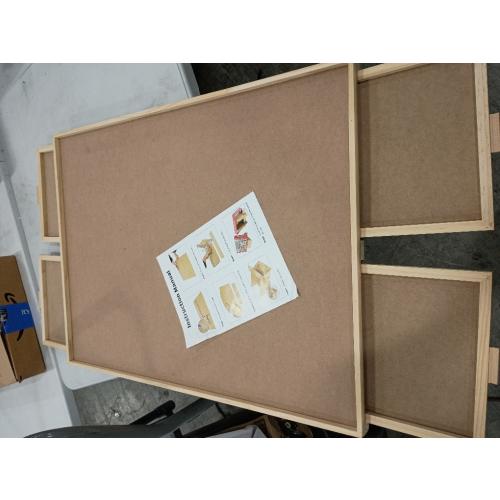 Puzzle Board with Drawers Rotatable 360