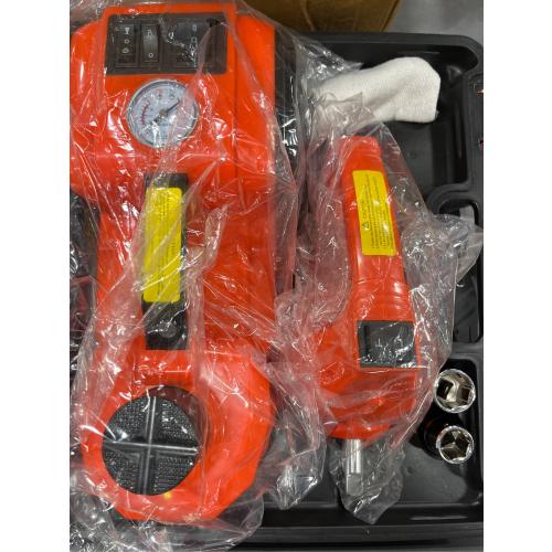 E-HEELP Electric jack kit for 5 ton and 12 V hydraulic car (lifting range: 6.1 ~ 17.7 inches) with electric impact wrench for SUV, MPV, sedan, truck, tire change.