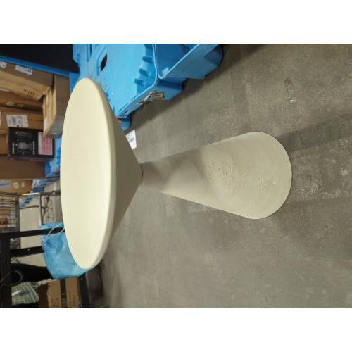 Small Drink Table, Round Martini Table, Drum End Table Side Table, Metal Accent Table,for Small Space Living Room, Bedroom, Dirt