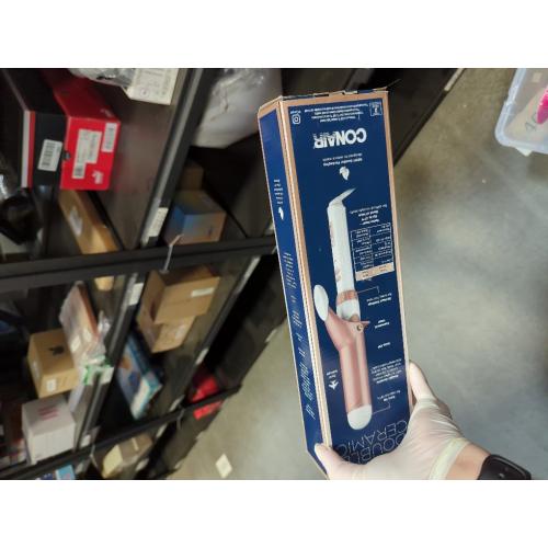 Conair Double Ceramic 1 1/2-Inch Curling Iron, 1 ½ inch barrel produces soft waves – for use on medium and long hair