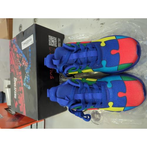 Blue EUR Size32 Soulsfeng Kids Tennis Shoes Lightweight Breathable Boys Running Shoe Fashion Walking Sneakers for Girls (Little Kid/Big Kid)