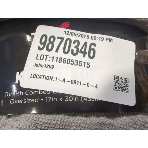 Set of 3 Size 17x30 Color Grey All-Clad Solid Kitchen Towel: Highly Absorbent, Super Soft Long Lasting - 100% Cotton, 17x30 Tea Towel for Cleaning & Drying Dishes, Pans, Glassware, or Countertops,  Titanium Gray