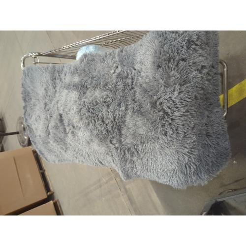 Fluffy Runner Rugs for Bedroom Aesthetic 2x6 Shag Soft Bedside Rug | Fuzzy Plush Carpet for Room Hallway Rug with Non-Slip Bottom for Nursery Dorm Indoor Home Decor, Dark Grey