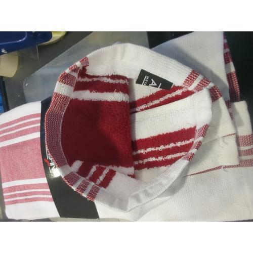 3 Pack of Chili All-Clad Dual-Purpose Kitchen Towels: Highly Absorbent - 100% Cotton, 17x30 Dish Towels for Cleaning & Drying Dishes & Glassware, 3-Pack, Chili