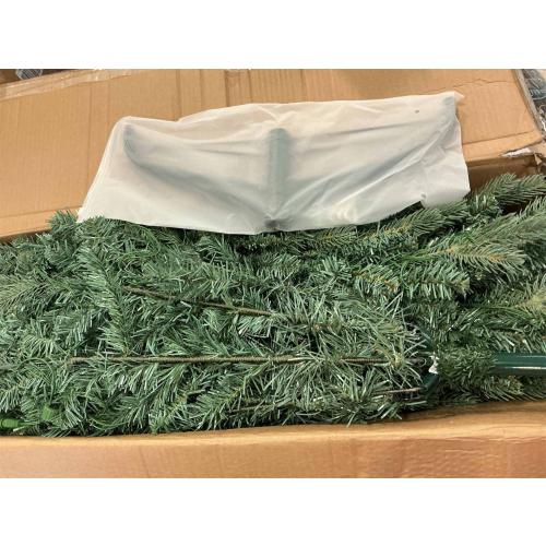 6ft Christmas Tree Prelit w/ 2085 PE & PVC Mixed 'Feel Real' Branch Tips, 400 Warm LED Lights, Hinged Spruce Artificial Xmas Tree with Metal Stand & Bag for Home, Office, Party Décor
