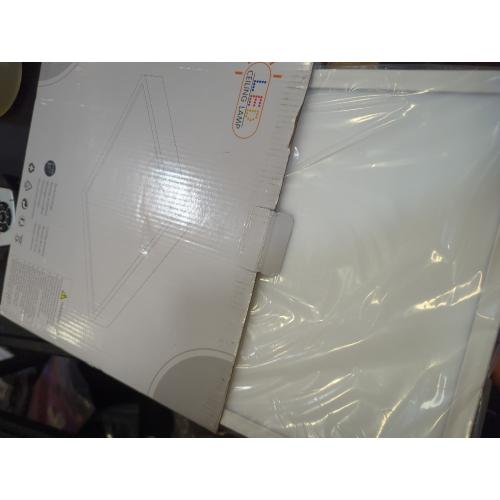 white Goeco 12 Inch Square Flush Mount LED Ceiling Light, 24W 6500K Daylight Cool White, Super Bright Surface Mount Ceiling Light Fixture for Bedroom, Living Room, Kitchen, Bathroom, Laundry Room, Closet