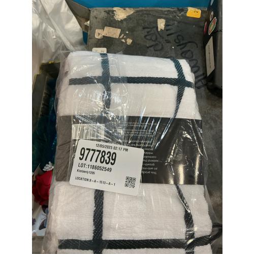 All-Clad Checked Cotton Kitchen Towel, Almond