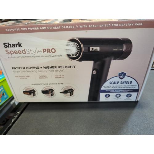 Shark SpeedStyle Pro Professional Performance High-Velocity Hair Dryer System with Scalp Shield and IQ Speed Styling & Drying Suite, Straight and Wavy Hair, Lightweight, Ionic, No Heat Damage, HD731