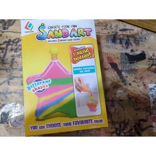 MAGICACORN Glow Sand Art Kit – DIY Craft for Kids Ages 5-12, Fun Creative Gift (Star Bottle)