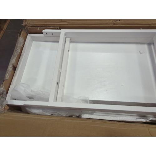 6 Tier Tall White Bookshelf, Industrial Modern Vertical Metal and Wood White Bookcases 6 Shelf,Farmhouse Open Large Storage Book Shelves & Display Book Shelf for Bedroom Living Room Office