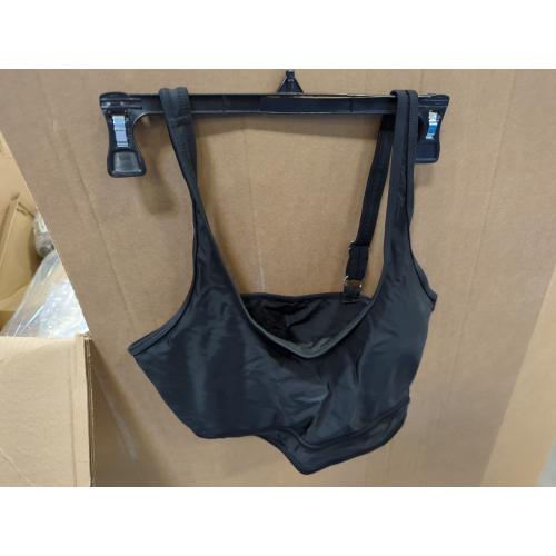 BMJL Women's Large Black High Waisted Bikini Sets Sporty Two Piece Swimsuits Color Block Cheeky High Cut Bathing Suits