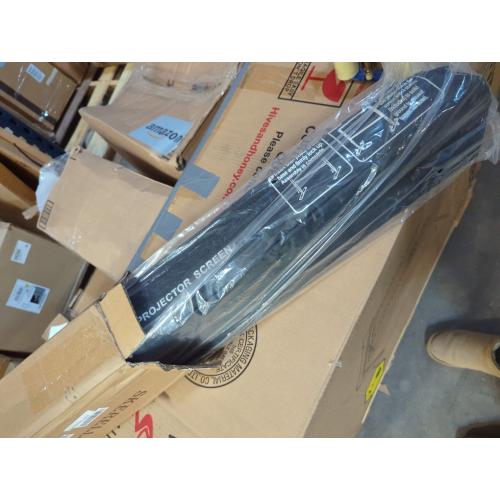 Outdoor Projector Screen with Stand 100 Inch: Portable Projection Screen for Outside Theater Home Backyard Movies