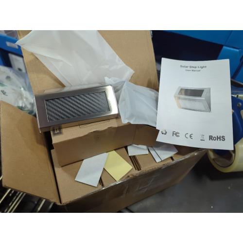 12 PCS JSOT Solar Fence Lights - Solar Lights Outdoor Waterproof, Outdoor Light Deck Light for Outside Garden Backyard Patio Yard Wall Stair Step Post 3LED Lighting, Warm Light