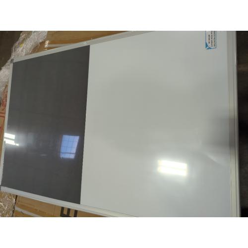 Combination Magnetic Whiteboard & Fabric Board,Dry Erase Board Bulletin Board 36x24inches Combo Vision Board for Wall,Home,School,Office