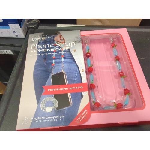 Phone Charms Strap-Blue apple