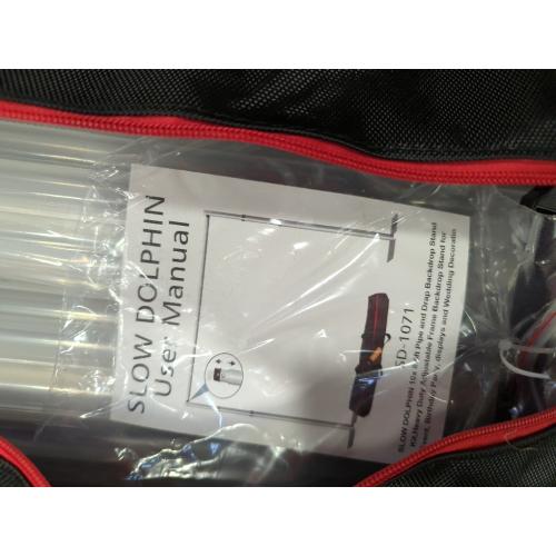 Slow Dolphin 10x8.6ft pipe and drape backdrop