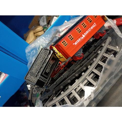 Christmas Train Sets for Around The Tree,Kids Train Set Steam Trains for Boys Girls,Sounds & Lights, for Kids 4 5 6 7 8   Years Party Favors Party Decorations