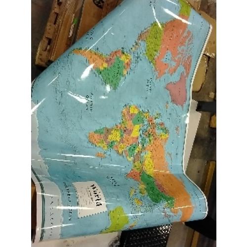 Swiftmaps 32 x 50 RMC Large World Wall Map Poster - Laminated Rolled (32x50 Signature World)