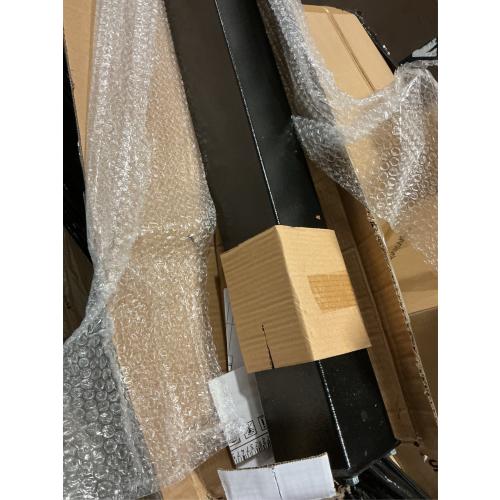 Mail Boss 43 in. Powder Coated Black Steel Mailbox Post