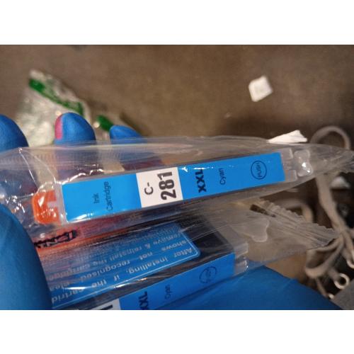 CLI-281 XXL Cyan Ink Tank Replacement for Canon 281 C Cyan Work with Canon PIXMA TS6320 TR7520 TS8120 TS8320 TR8520 TS9120 (2X 281XXL C)