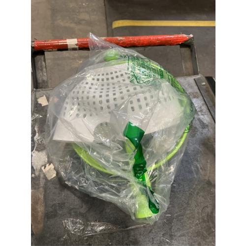 Dreamfarm Spina 2-In-1 Easy-To-Use, Collapsible Salad Spinner & Straining Colander for Salad, Fruit, Vegetable, Lettuce - White/Green