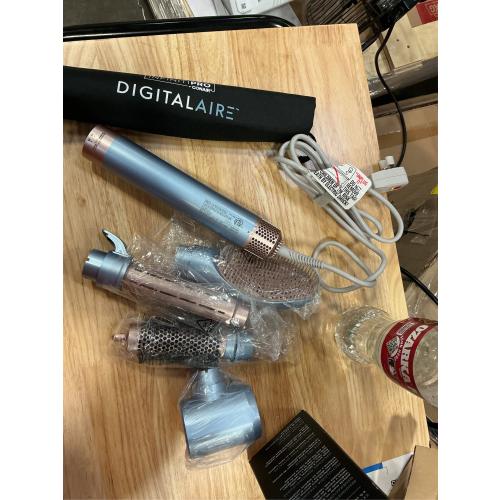 INFINITIPRO by CONAIR DigitalAIRE Multi Hair Styler, Air Styling System for Curls, Waves, Blowouts & Volume, 4 Attachments to Personalize Your Look Plus Storage Bag, Light Blue