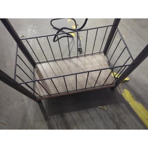 Vagusicc Narrow Side Table with Charging Station, Skinny Side End Table for Couch, 3-Tier Small End Tables for Small Spaces, 25.2 Tall Slim Nightstand Bedside Table for Living Room, Bedroom, Greige