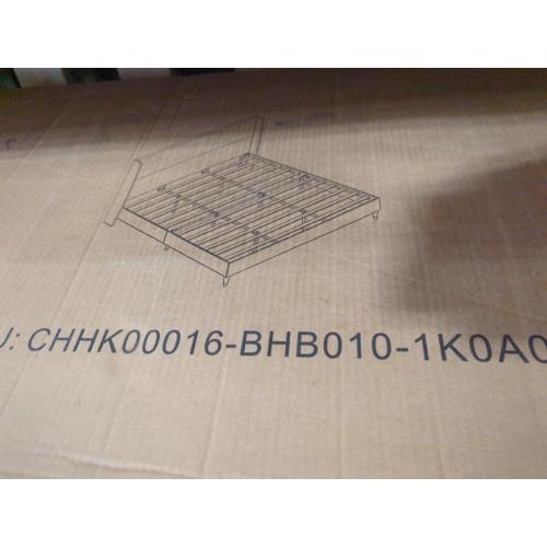 Belo Upholstered King Platform Bed White