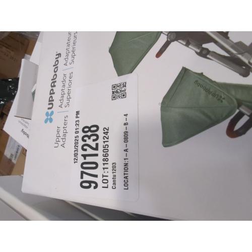 UPPAbaby Upper Adapter for Vista, Vista V2, and Vista V3 Strollers/ Compatible with Bassinet, Toddler Seat, Aria, Mesa V2, or Mesa Max Infant Car Seats / Quick   Secure Attachment / 1 Set