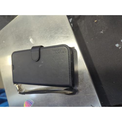 TUCCH Case Wallet for iPhone 13 (6.1) 2021, RFID Blocking 3 Card Holder Kickstand PU Leather Flip Folio, [Shockproof TPU Inner Shell] Phone Cover, Black