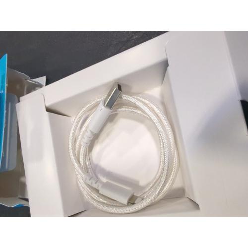 Anker 3' Braided Lightning to USB-A Charging Cable - White