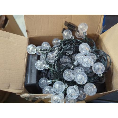 Solar Lights Outdoor Waterproof, 2 Pack Total 120LED 72FT Solar String Lights for Outside with 8 Modes, Outdoor String Lights Crystal Globe Patio Lights for Garden Yard Party Decor (Cool White)
