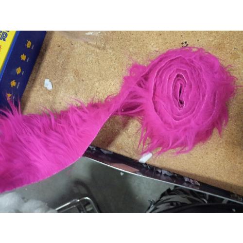 Faux Fur Fabric Precut Fur Strips 2x60inch Hot Pink Fur Fluffy Fuzzy Craft Furs for Gnomes Beard Santa Claus Hair Dwarf Cosplay Costume DIY Craft Christmas Decoration