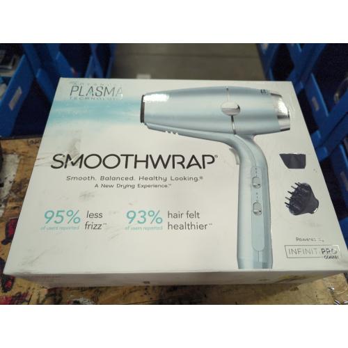 INFINITI PRO CONAIR SmoothWrap Hair Dryer, Blow Dryer with Diffuser and Concentrator Attachments, Advanced Plasma and Ceramic Technology for Less Frizz, More Volume and Body, Mint