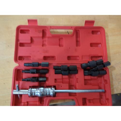12pcs Blind Hole Collet Bearing Puller Set Slide Hammer 8-32mm | Expandable collets, pilot bearing removal tool for internal & wheel bearings, for automotive and motorcycle use