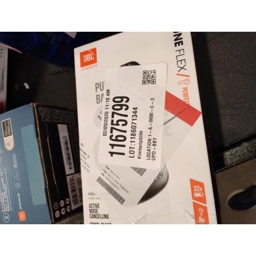 JBL Tune Flex - True Wireless Noise Cancelling Earbuds (Black), Small