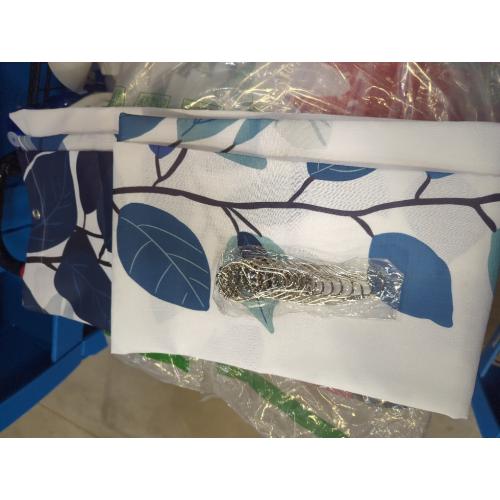 BOODII Blue Leaves Shower Curtains for Bathroom Spring Floral Plant Leaves Shower Curtain Narrow Vine Succulent Botanical Bath Curtain Linen Like Texture Ink Natural Bathroom Decor 54x72