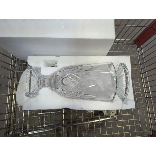 Clear 0.8 Gallon Glass Drink Dispenser for Parties 3L Crytal Iced Beverage Dispenser with Spigot Wedding Beverage Server for Party Bar